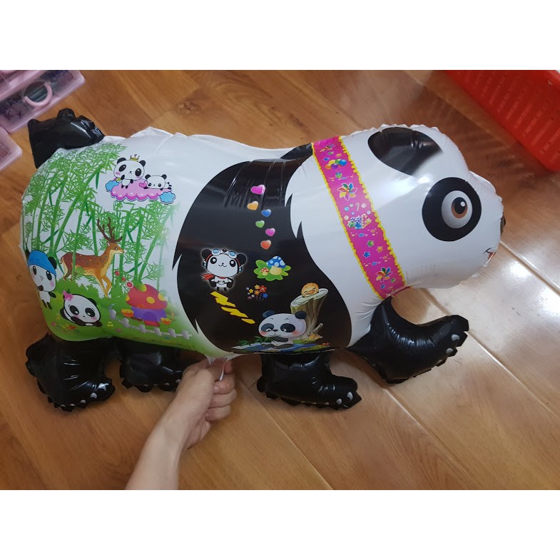 (XẢ KHO) BÓNG BẠC TRUNG GẤU PANDA 60CM, TRANG TRÍ TIỆC SINH NHẬT