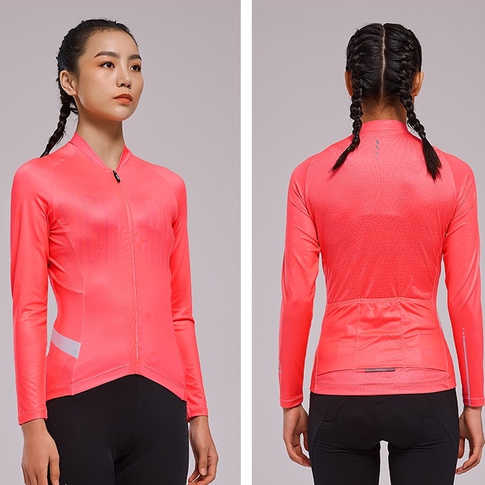 Santic Áo áo đấu xe đạp đường trường vải thoáng khí tay dài che nắng bền mát mẻ mùa hè dành cho nữ WL1C01124