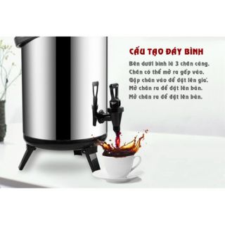 [Mẫu Mới]Bình Giữ Nhiệt Ủ Trà sữa inox có 3 lớp - Bình Giữ nóng Loại Tốt