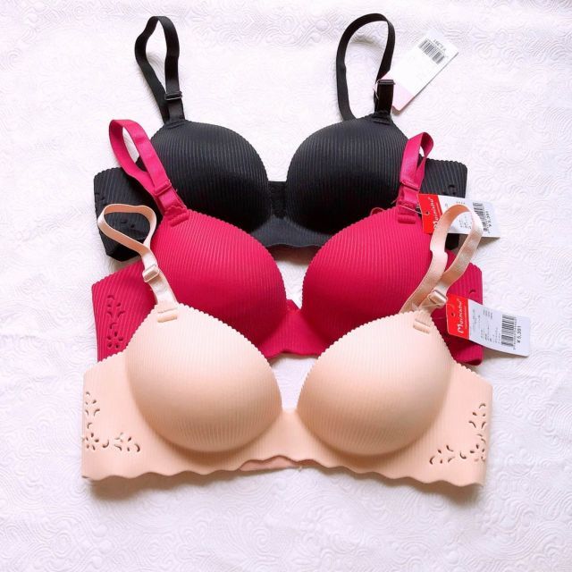 Áo ngực cao su non bàn tay không gọng quả chéo nâng ngực. ms 6819