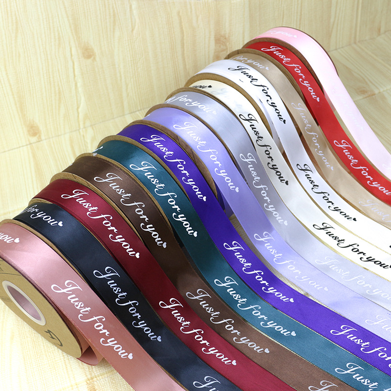 Cuộn Dây Ruy Băng In Chữ just for you 10m / 25mm