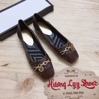 Giày bệt lv đai xích
