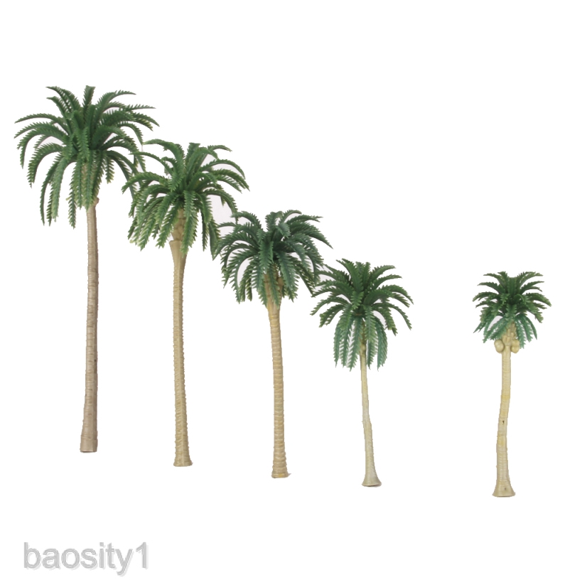 [Baosity1] Set 10 Mô Hình Cây Dừa Xanh 1 / 75 13cm
