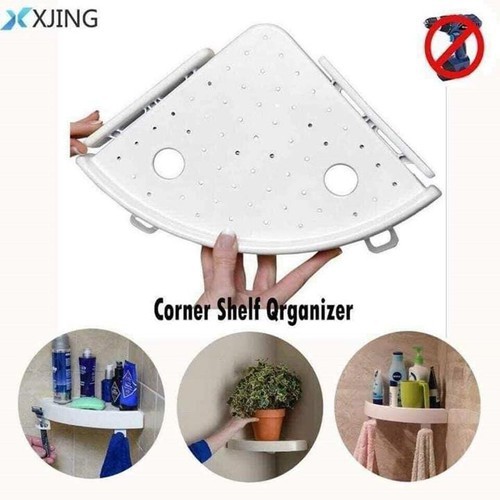 [XẢ KHO] Kệ góc tường thông minh kèm móc treo loại to đẹp, chịu lực lên đến 5kg, lắp đặt dễ dàng