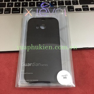 Htc one m8 - ốp lưng dẻo x-level + kính cường lực