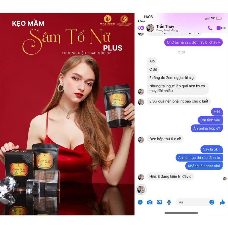 KẸO MẦM SÂM TỐ NỮ PLUS THẢO MỘC 37 TĂNG SIZE VÒNG 1