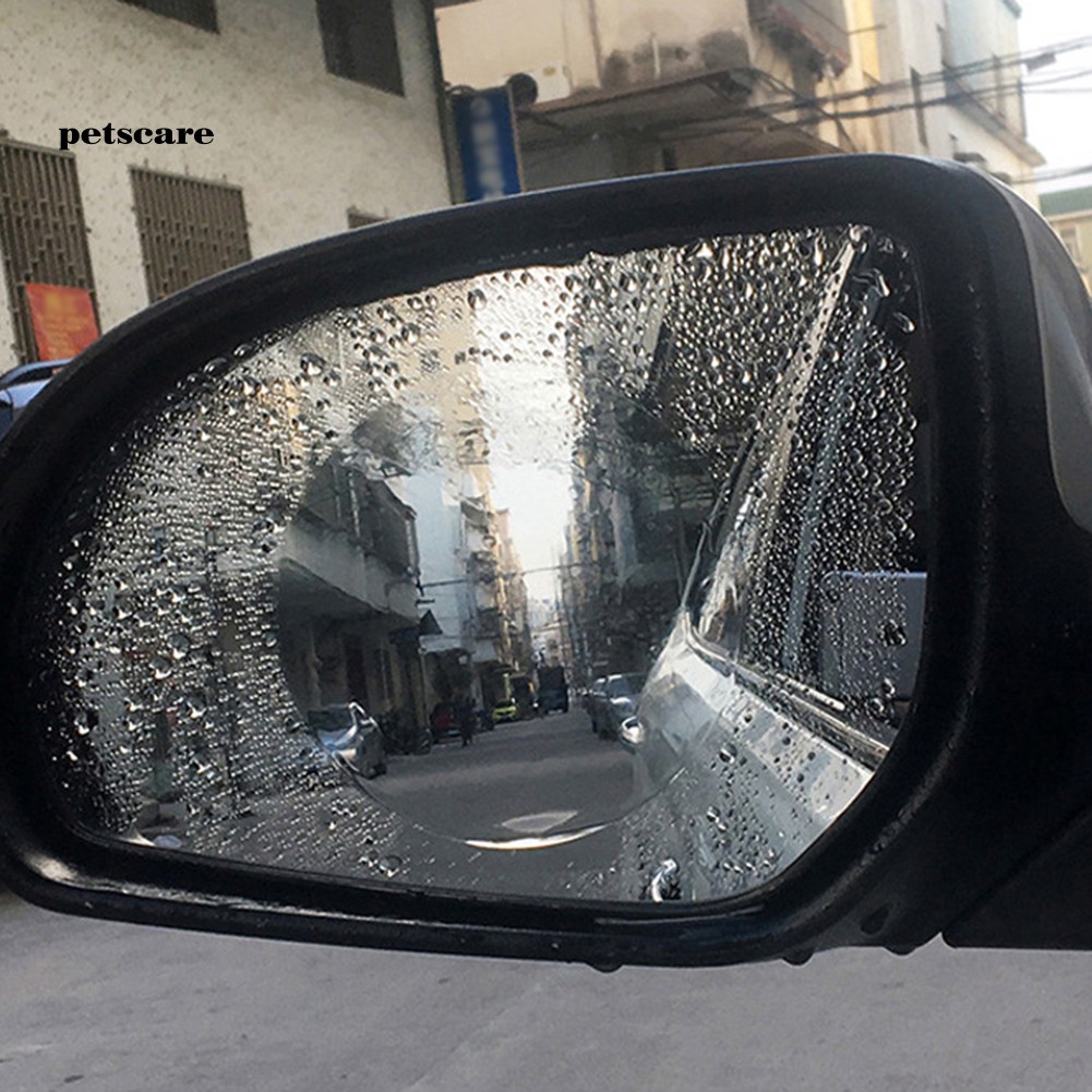 Bộ 2 Miếng Dán Bảo Vệ Kính Chiếu Hậu Xe Hơi Chống Sương Mù / Mưa Tiện Dụng