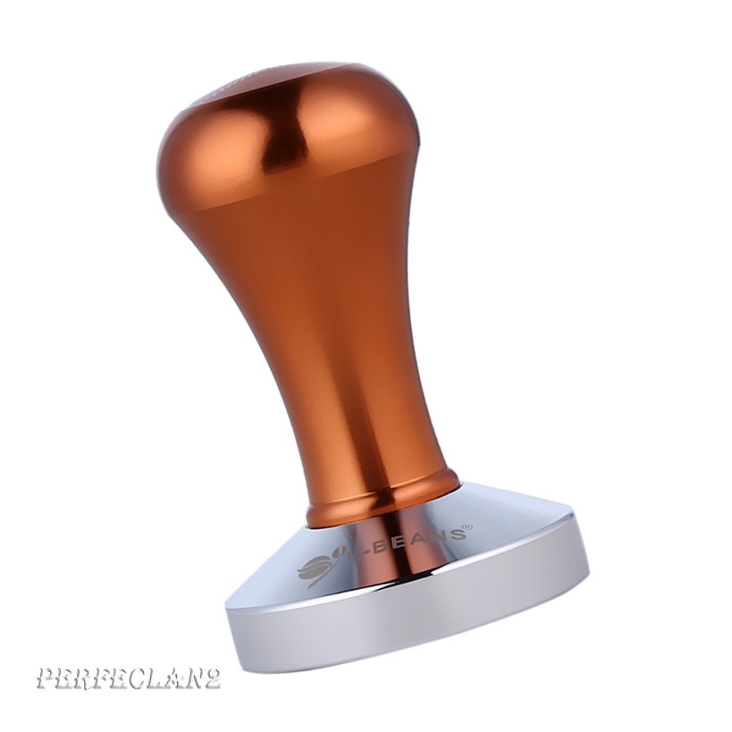 [PERFECLAN2] Espresso Tamper Coffee Bean Press Hammer Flat Base Grip Handle Bean Aluminum