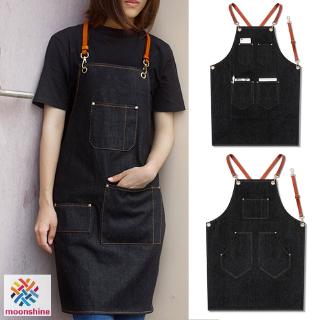 Tạp dề denim thời trang chuyên dụng cho barista/ bartender/ đầu bếp
