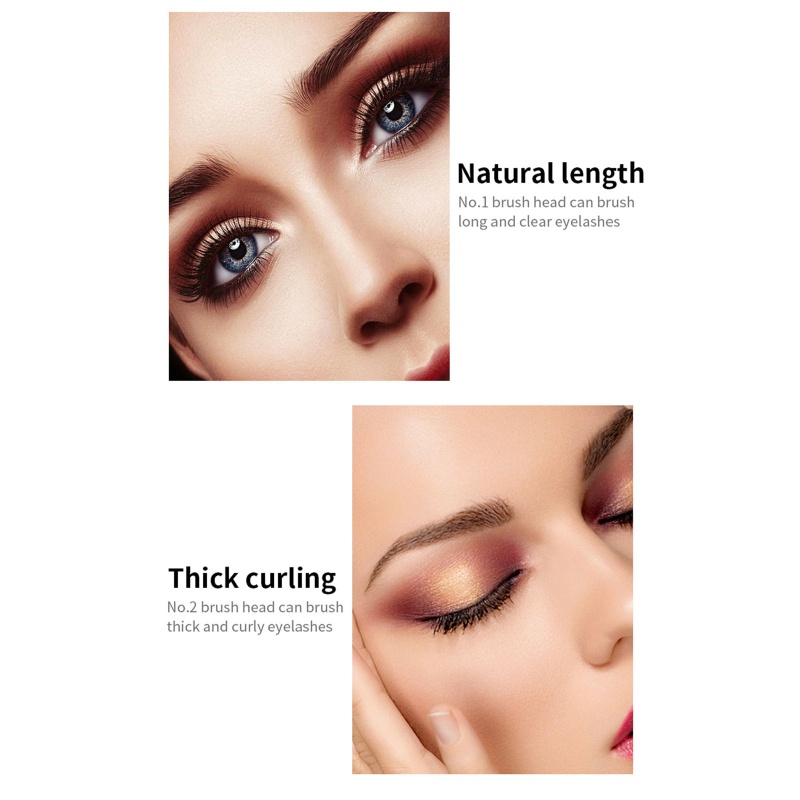 Mascara Sợi Tơ 4D 2 Trong 1 Chống Nước Làm Dày Và Dài Mi Tự Nhiên Thương Hiệu brroa