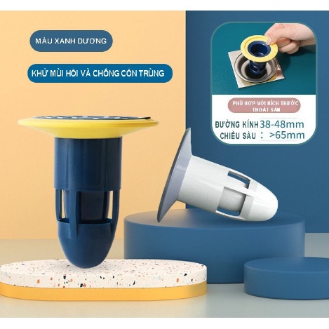 Bộ Nắp Thoát Nước Ngăn Mùi Hôi Cống Cao Cấp (C11) - Phễu Thoát Sàn Chống Hôi, Chặn Côn Trùng Lỗ Thoát Nước