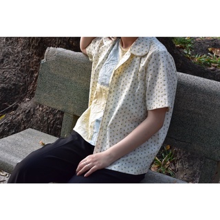 |LINEN| Sơ mi bâu sen
