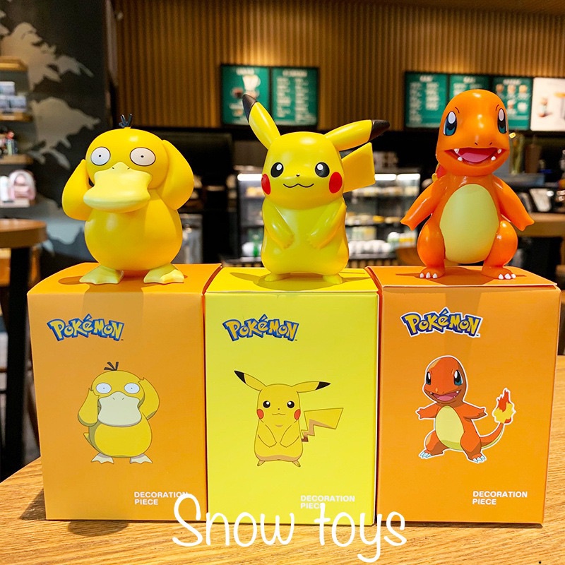 Mô Hình Pikachu, Phim Hoạt Hình Pokemon, Thích Hợp Trang Trí, Decor, Bộ Sưu Tập, Làm Quà Tặng - Full Box