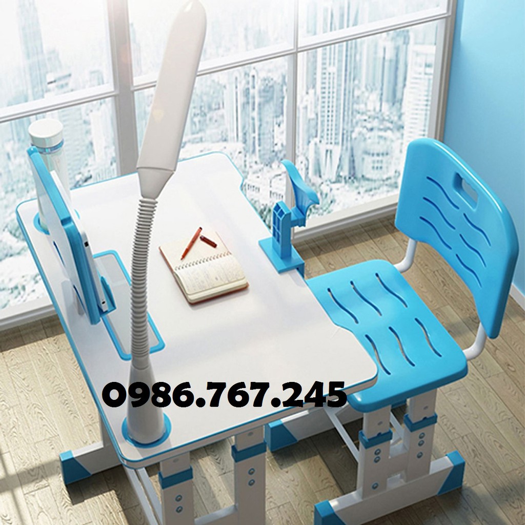 Bàn Học Sinh Chống Gù Chống Cận Cao Cấp A7-A8( Có Đèn và Kẹp Sách) | BigBuy360 - bigbuy360.vn
