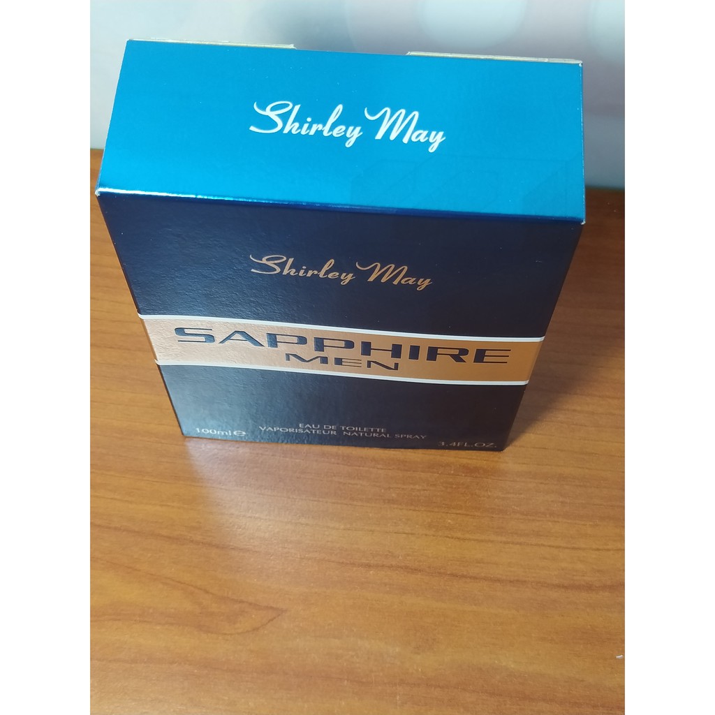 Nước hoa cao cấp nam nhập khẩu Dubai Shirley May Sapphire Men Eau De Toilette - 100ml