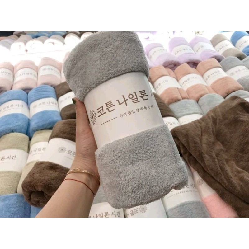 KHĂN TẮM KHỔ TO 70X140CM, KHĂN CUỘN XUẤT HÀN QUỐC - Duonghieu6789