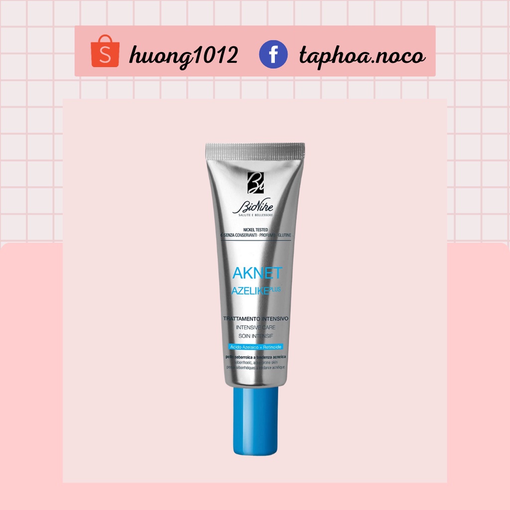 Gel tiêu sừng, kìm khuẩn cho da mụn Bionike Aknet Azelike plus