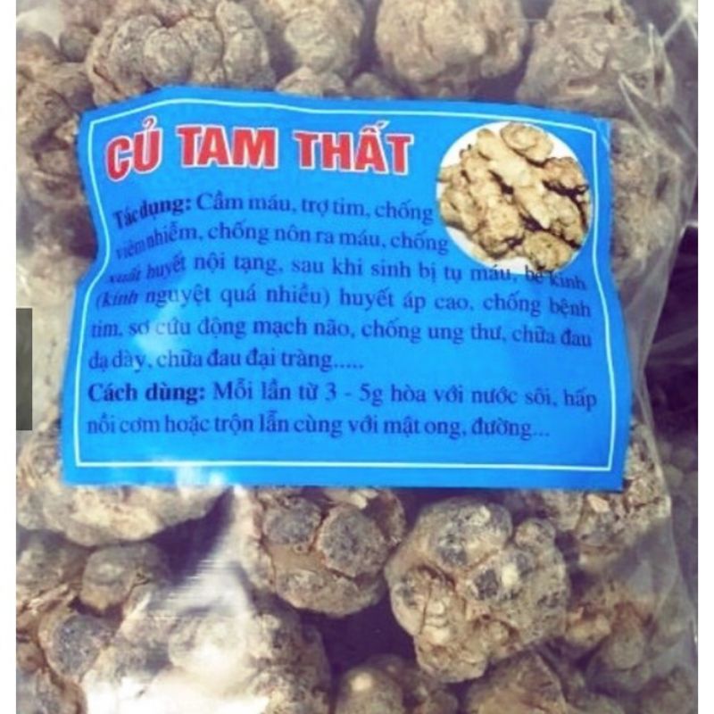 củ tam thất size 52củ , 66 củ 1kg