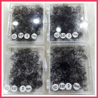 Mi fan 6D ( hộp bao dư 1000 fan) đen, mềm, đẹp, hàng xuất khẩu bao đen bắt keo