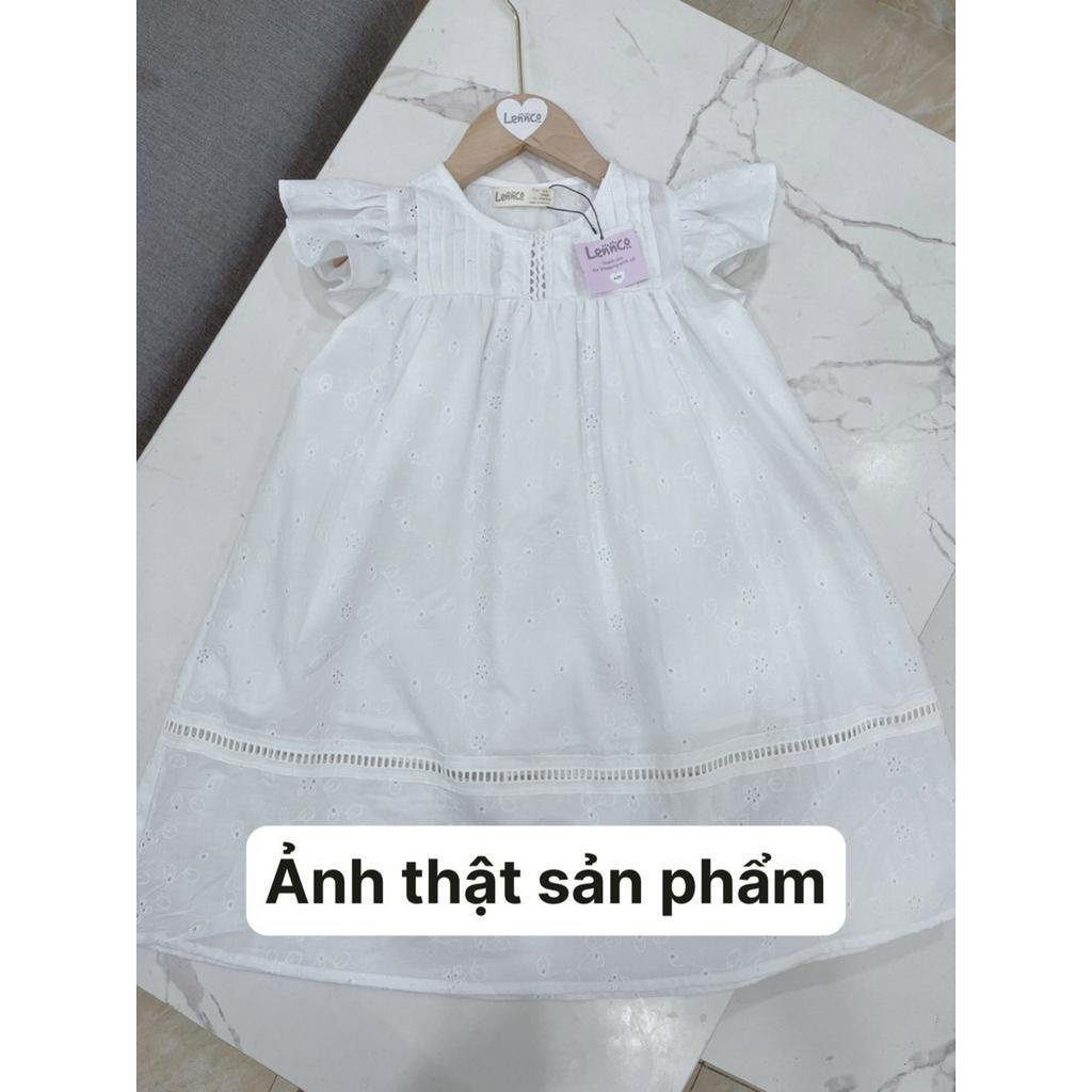 Váy thô thêu trắng Lennco cho bé gái