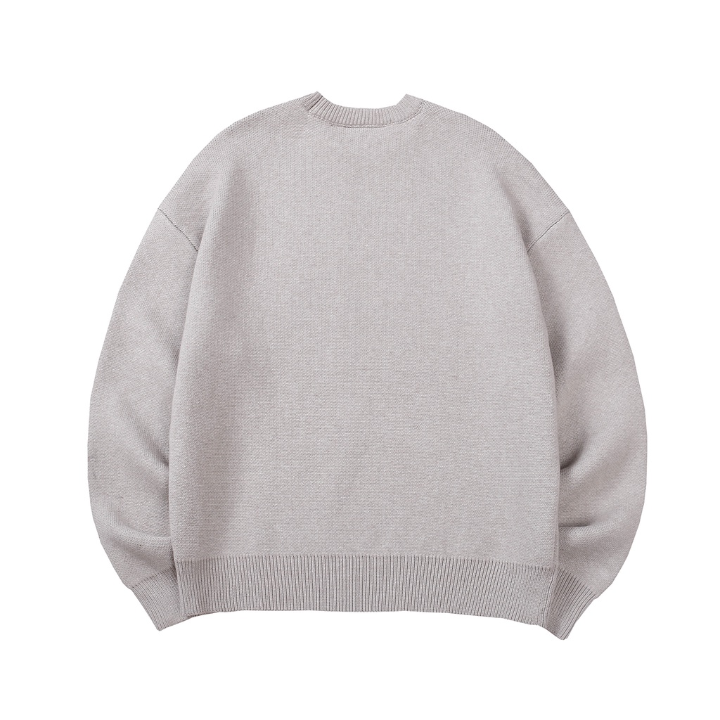 ❤❀  ❤ Áo Sweater Dệt Kim Tay Dài Cổ Tròn In Chữ Thời Trang Cho Nam Và Nữ