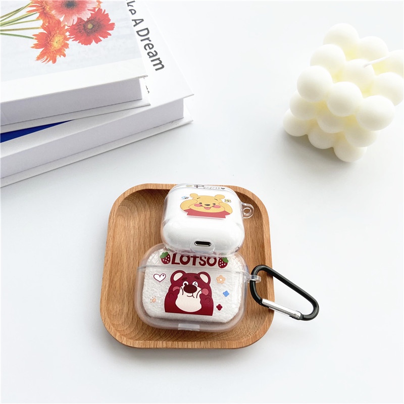 Vỏ Đựng Bảo Vệ Hộp Sạc Tai Nghe airpods 1/2/Pro Hình Gấu Pooh