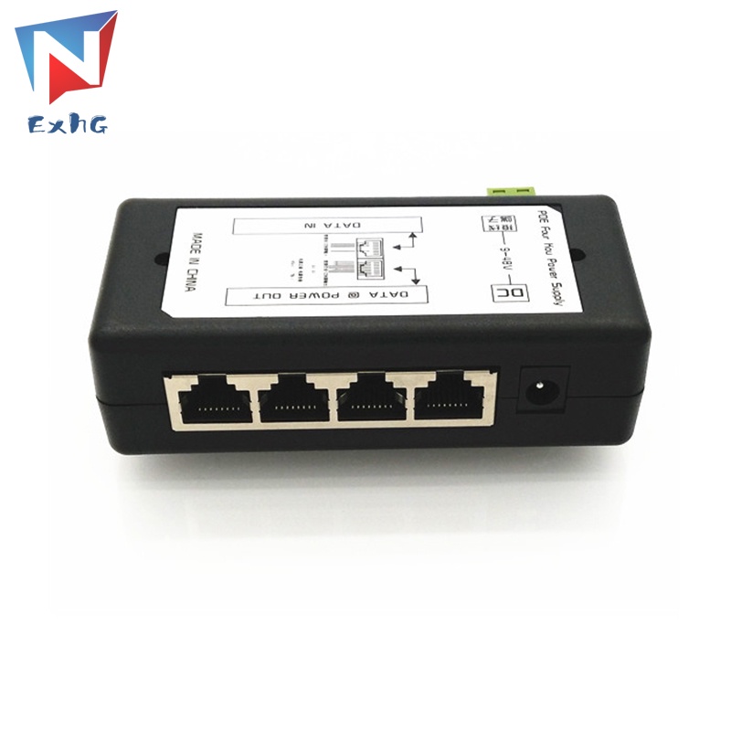 Bộ Chuyển Đổi Nguồn POE 4 Cổng POE Cho Camera IP 12-48V POE 4 Cổng 12-48V