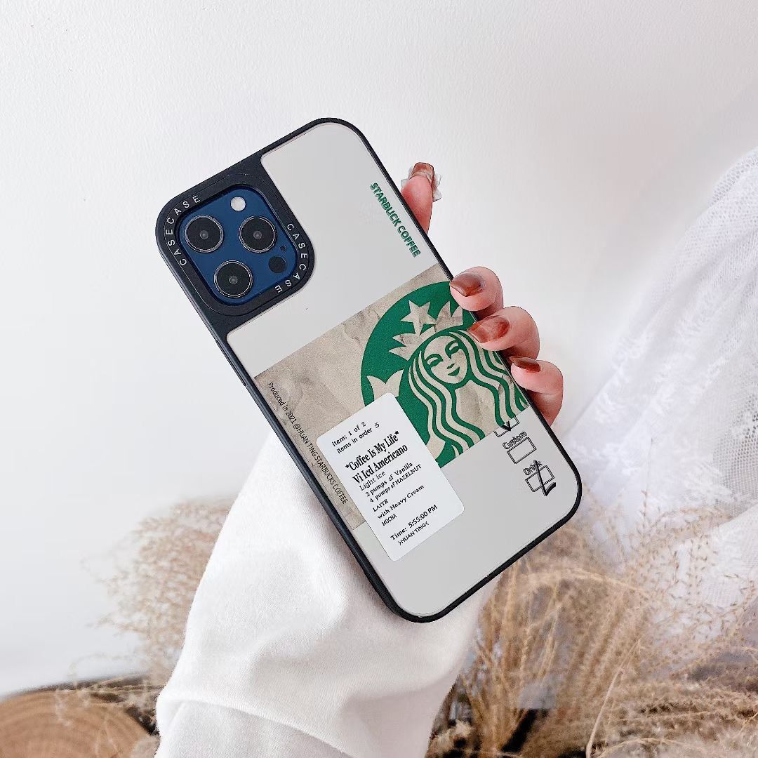 STARBUCKS Ốp Lưng Điện Thoại Phối Gương Thời Trang Dành Cho Iphone 12pro Max 12mini 11pro Max Xs Max Xr Se 2020 7 8 Plus | BigBuy360 - bigbuy360.vn