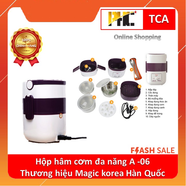 Hộp cơm điện 3 tầng Magic A-06