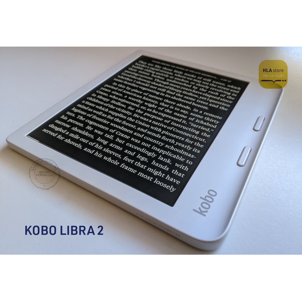Máy đọc sách Kobo Libra 2 - 7inch Carta 1200, 32Gb, 100% newseal - bảo hành 12 tháng - hàng chính hãng