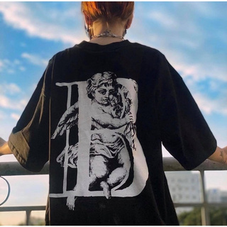 Áo Thun Form Rộng Tay Lỡ Unisex ANGEL BOBUI Kiểu Dáng Freesize HotTrend Chất Vải Thun Cotton Lạnh