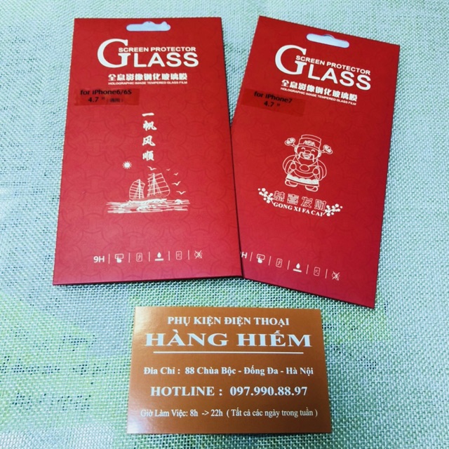 [KÍNH CƯỜNG SIÊU MỎNG] dán cường lực 0,15mm ip5 6 6plus 7 7plus 8 8plus