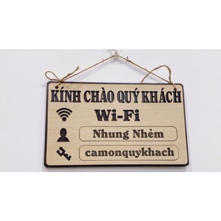 Bảng Wifi - Password - Khắc ID - Pass Theo Yêu Cầu