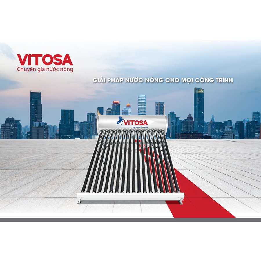 Máy nước nóng năng lượng mặt trời Vitosa dòng V02-15 loại 150 lít