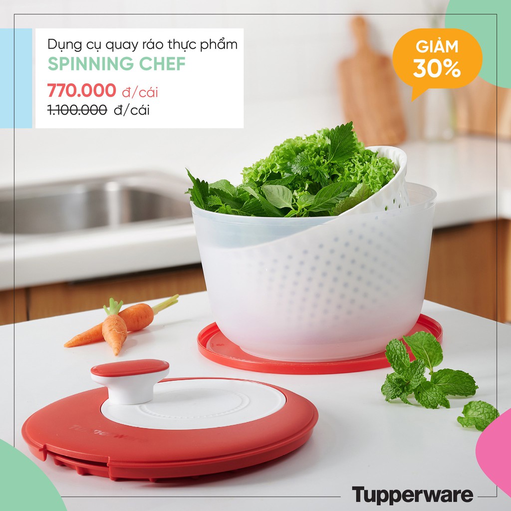 Quay rau Tupperware Spinning