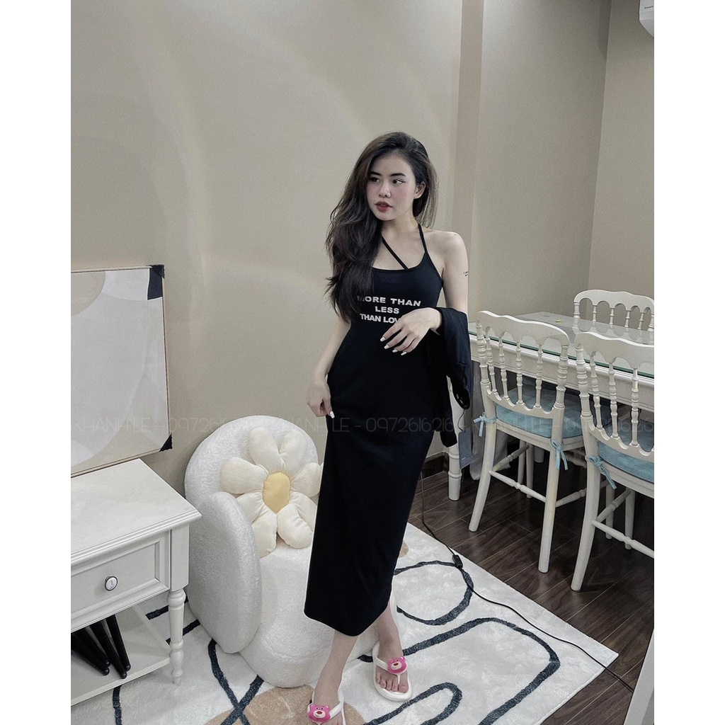 Set len mongtoghi 2 món áo khoác ngoài phối váy body dáng dài TH266