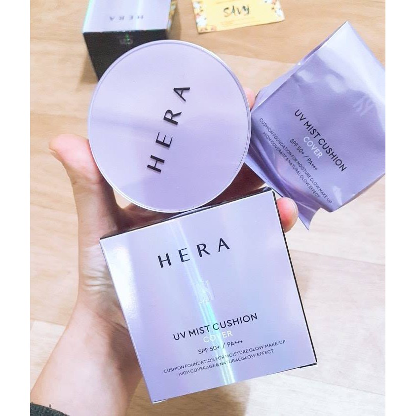 Phấn Nước Chống Nắng Căng Bóng Hera UV Mist Cushion không kèm lõi refill (gồm 2 loại)