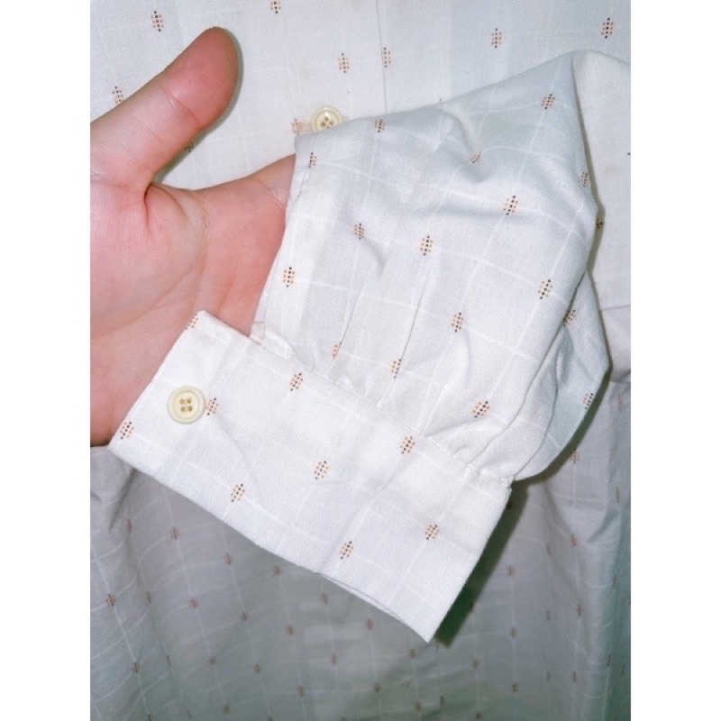 ÁO SƠ MI HOẠ TIẾT NHÍ VINTAGE CỔ SEN 2hand