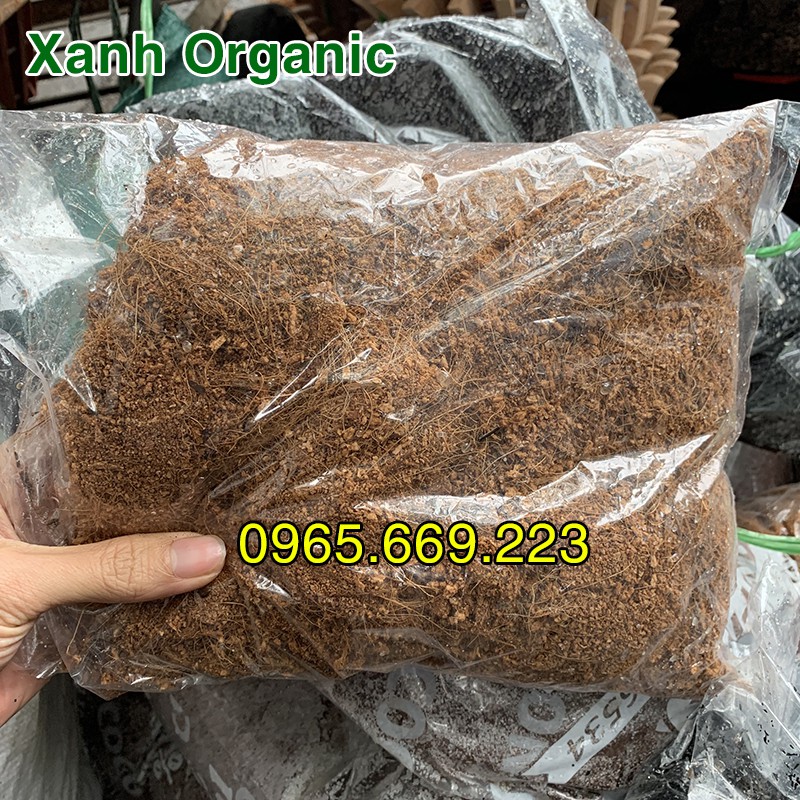 0,3kg Mùn Xơ Dừa giá thể Trồng Lan và trồng rau cây cảnh