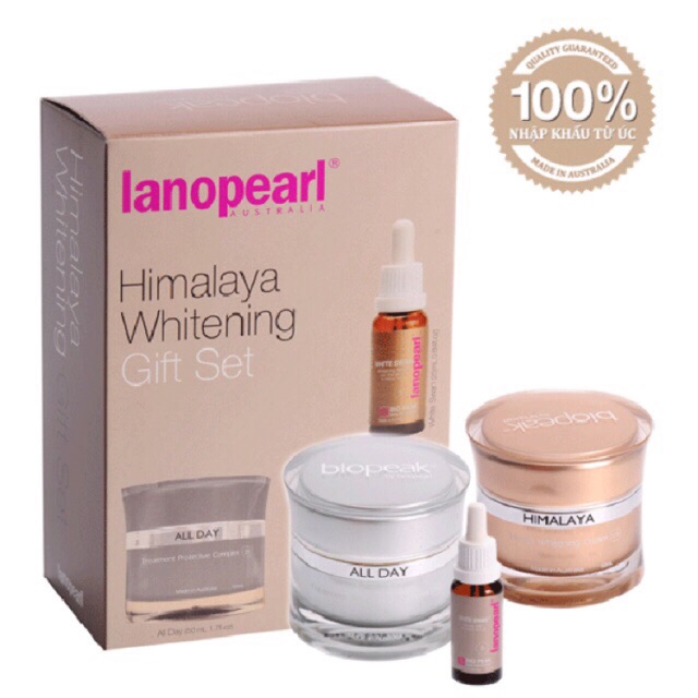 Bộ sản phẩm làm trắng da Lanopearl Himalaya Whitening Gift Set
