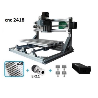 Máy cnc 2418 + đầu laser khắc gỗ