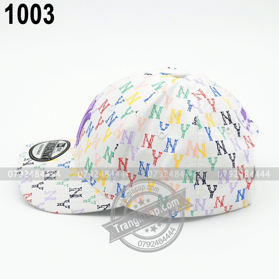 NÓN KẾT MLB MONOGRAM NY SẮC MÀU