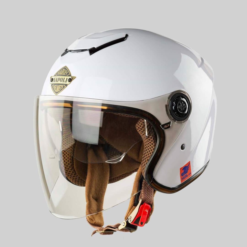 Mũ Bảo Hiểm 3/4 Đầu 2 Kính Napoli Duplex nhiều mẫu  – Bảo Hành 12 Tháng