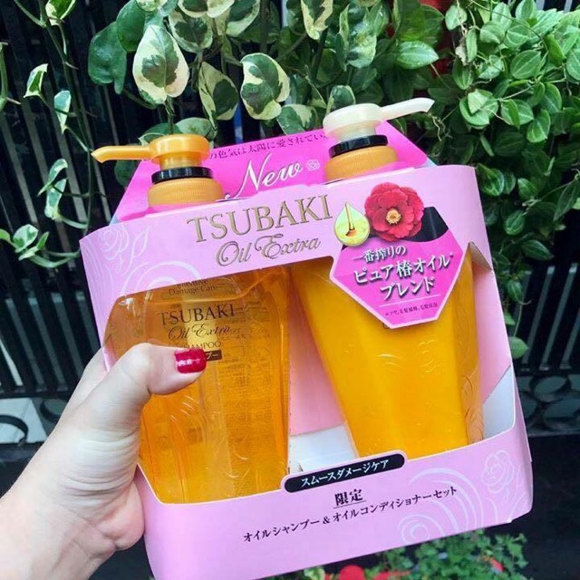 Bộ gội - xả phục hồi tóc hư tổn Tsubaki Oil Extra