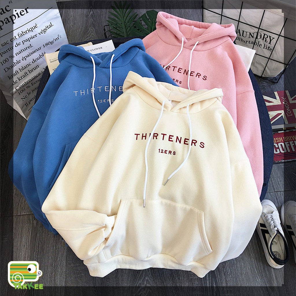 ÁO NỈ BÔNG ÁO HOODIE THÊU CHỮ NGỰC HÀNG QUẢNG CHÂU