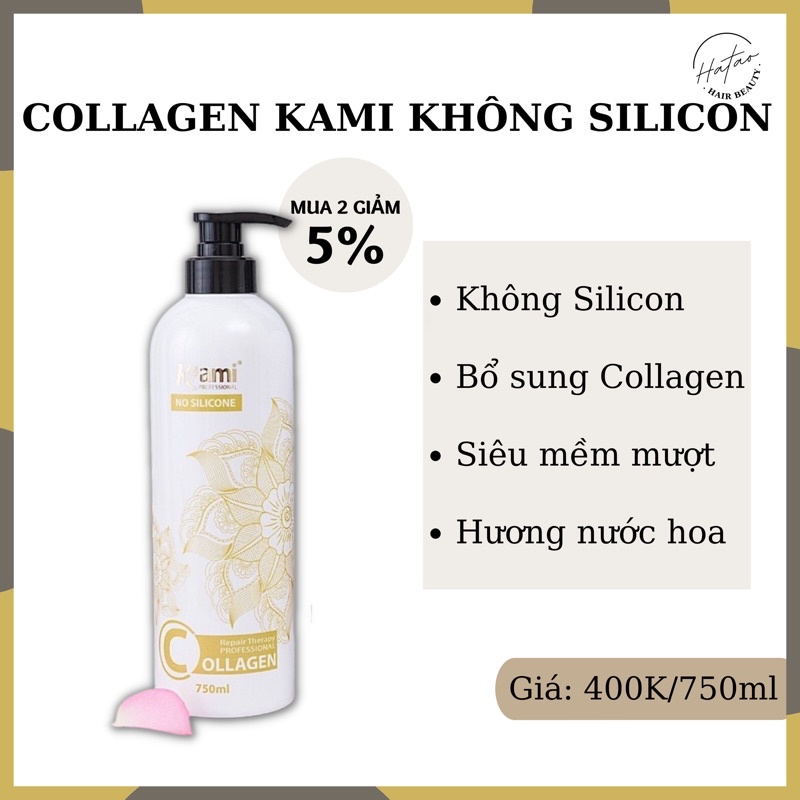 Phục hồi Collagen, Keratin Kami 750ml