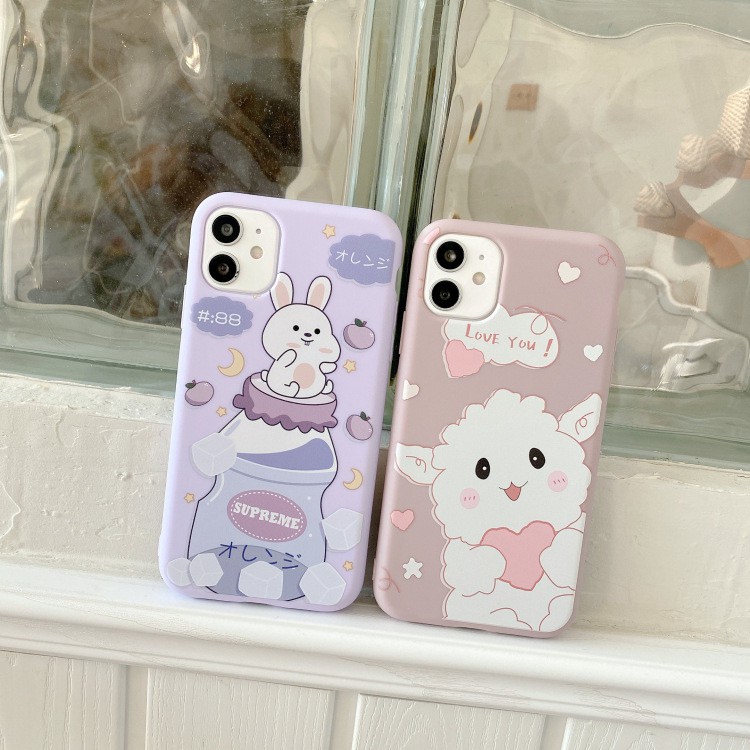 Ốp lưng iPhone Thỏ và Cừu cute 6/6plus/6s/6s plus/7plus/8plus/x/xs/xs max/11/11promax/12/12pro/12promax