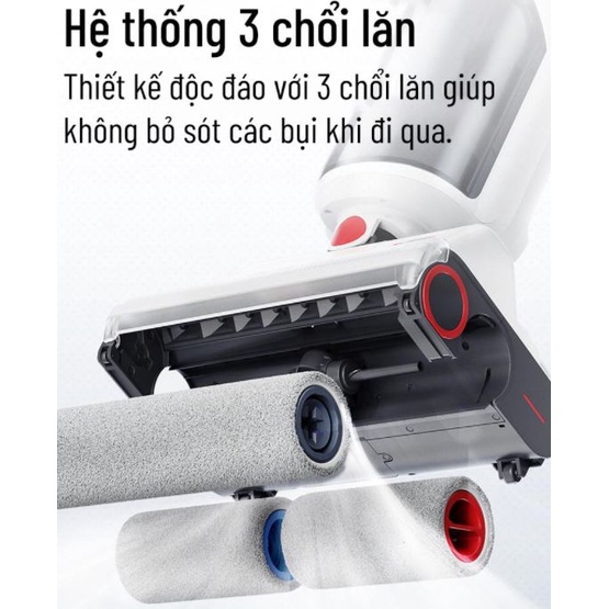 Máy hút bụi lau sàn nhà khô và ướt (tự giặt giẻ) Roborock Dyad - Pin 5000mAh – Bản Quốc Tế - Bảo Hành Chính Hãng 12Tháng