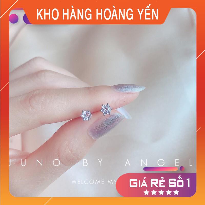 💎 Đôi khuyên tai đá chấm hợp kim đẹp nhẹ nhàng