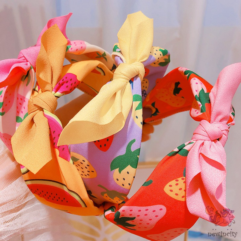 Vòng Cài Tóc Họa Tiết Trái Cây Xinh Xắn Cho Bé Gái